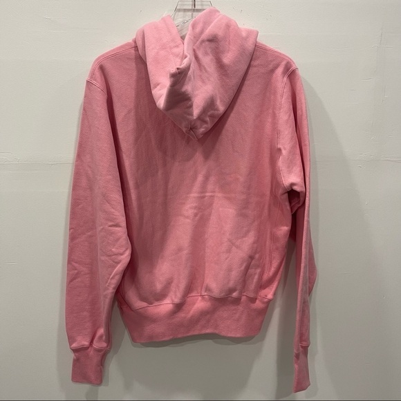 Champion Men’s Reflection Logo Reverse Weave Pullover Hoodie Pink Small - Picture 3 of 11